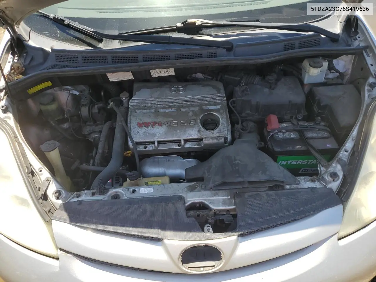 2006 Toyota Sienna Ce VIN: 5TDZA23C76S419636 Lot: 63260895