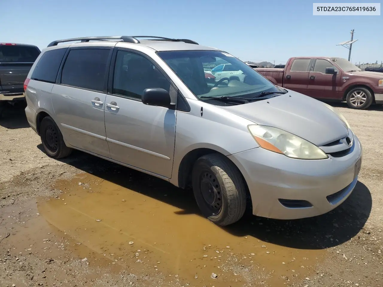 2006 Toyota Sienna Ce VIN: 5TDZA23C76S419636 Lot: 63260895