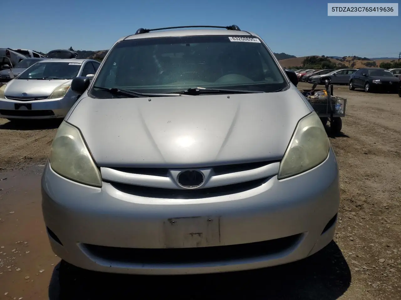 2006 Toyota Sienna Ce VIN: 5TDZA23C76S419636 Lot: 63260895