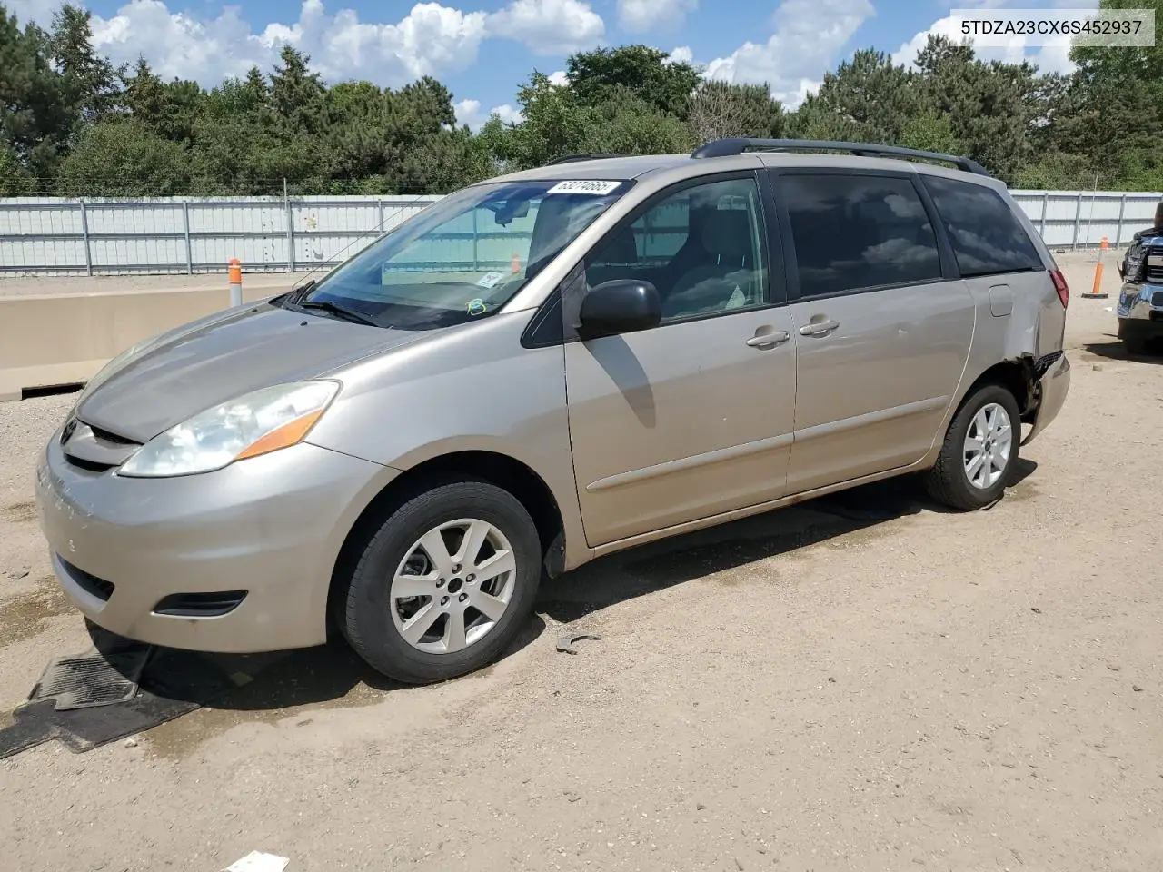 2006 Toyota Sienna Ce VIN: 5TDZA23CX6S452937 Lot: 63274665