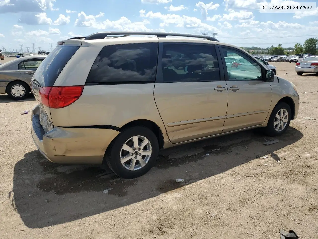 2006 Toyota Sienna Ce VIN: 5TDZA23CX6S452937 Lot: 63274665