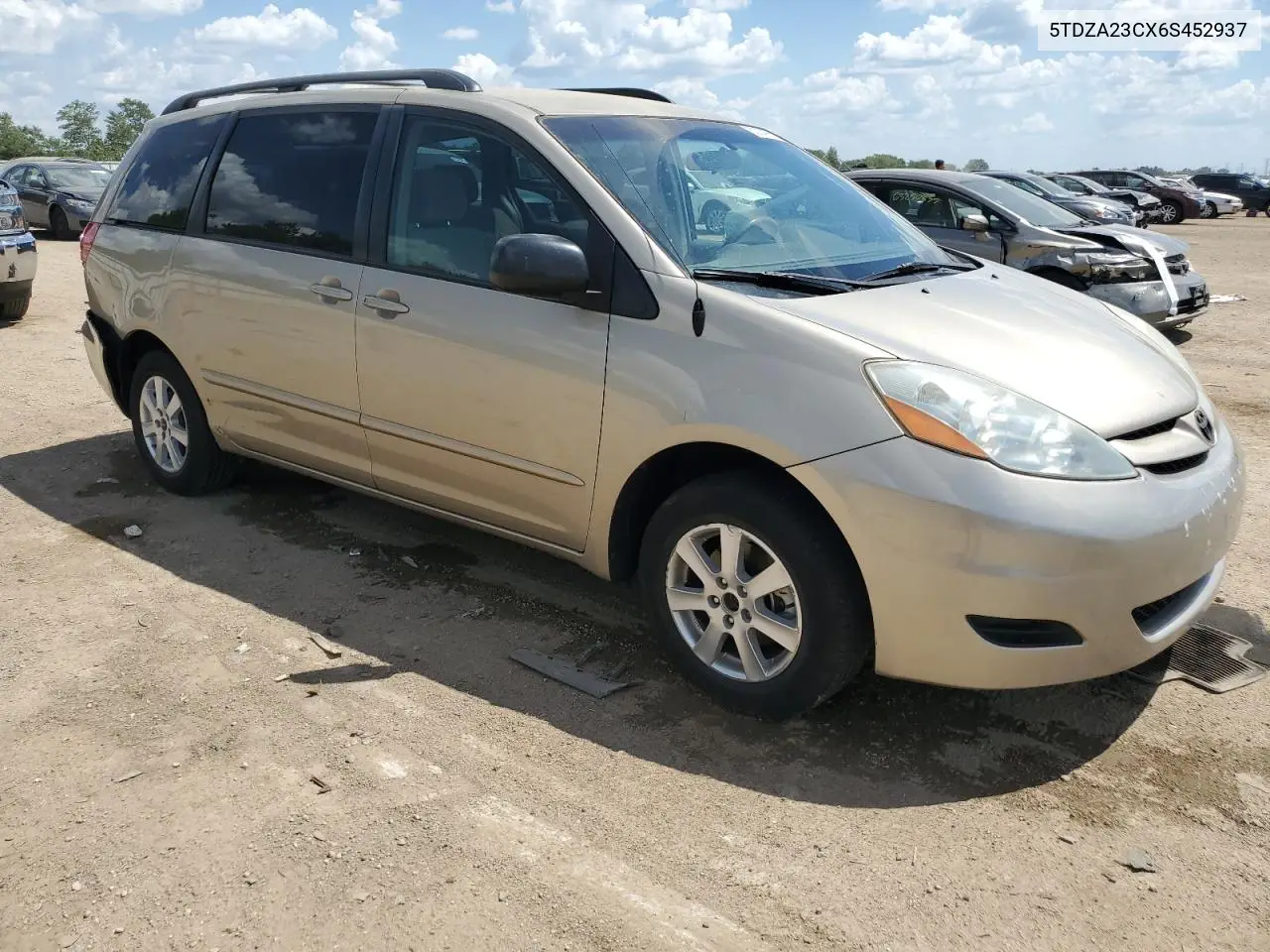 2006 Toyota Sienna Ce VIN: 5TDZA23CX6S452937 Lot: 63274665