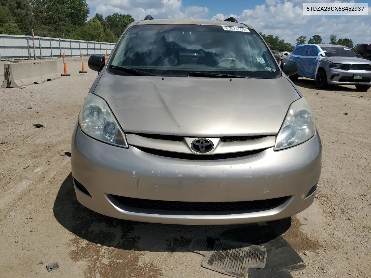 2006 Toyota Sienna Ce VIN: 5TDZA23CX6S452937 Lot: 63274665