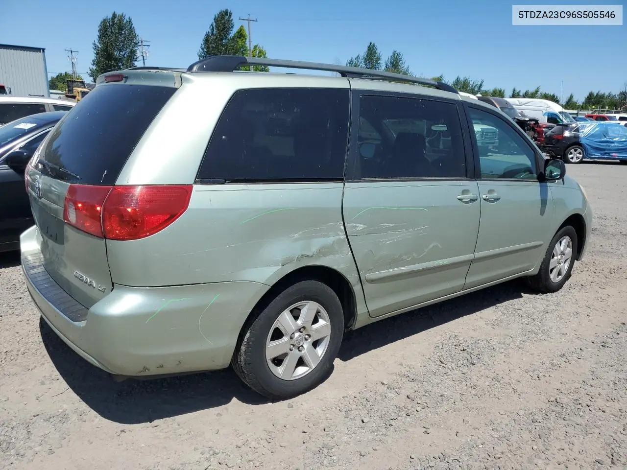 2006 Toyota Sienna Ce VIN: 5TDZA23C96S505546 Lot: 63297625