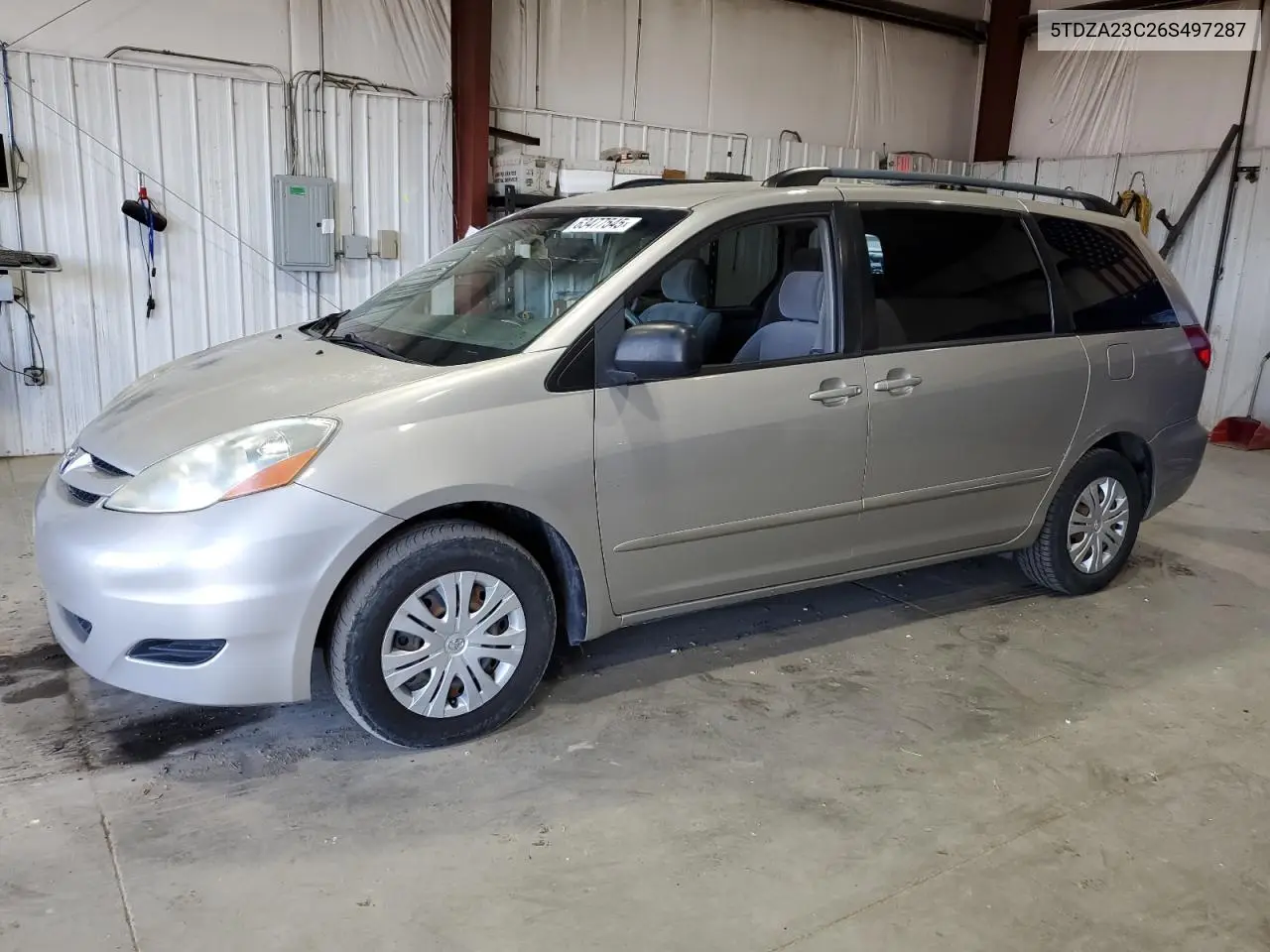 2006 Toyota Sienna Ce VIN: 5TDZA23C26S497287 Lot: 63477545