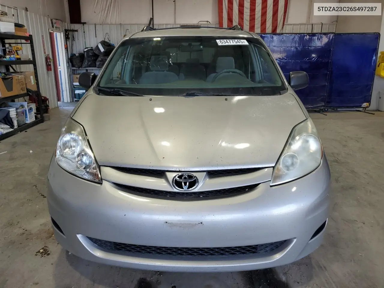 2006 Toyota Sienna Ce VIN: 5TDZA23C26S497287 Lot: 63477545