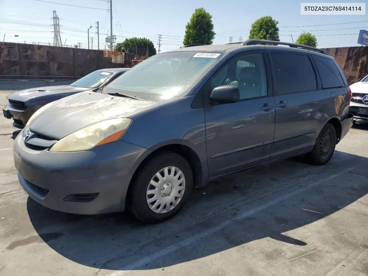 2006 Toyota Sienna Ce VIN: 5TDZA23C76S414114 Lot: 63515285