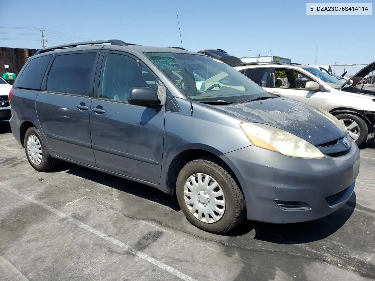 2006 Toyota Sienna Ce VIN: 5TDZA23C76S414114 Lot: 63515285