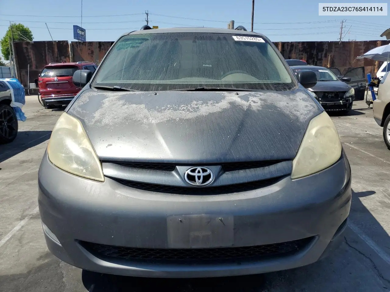 2006 Toyota Sienna Ce VIN: 5TDZA23C76S414114 Lot: 63515285
