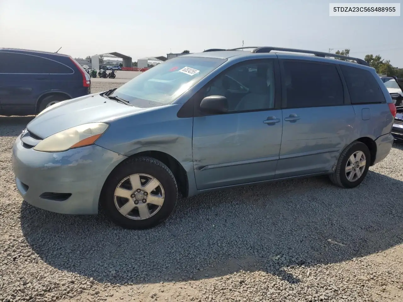 2006 Toyota Sienna Ce VIN: 5TDZA23C56S488955 Lot: 63524255