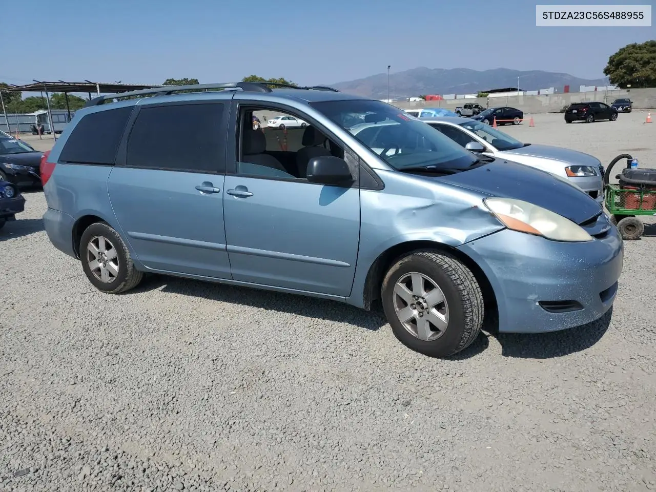 2006 Toyota Sienna Ce VIN: 5TDZA23C56S488955 Lot: 63524255