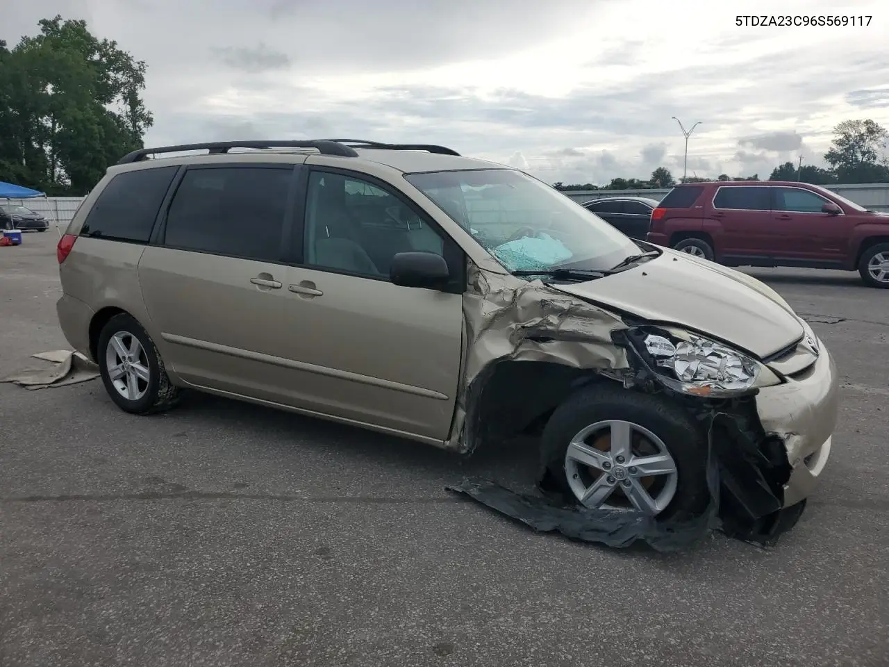 2006 Toyota Sienna Ce VIN: 5TDZA23C96S569117 Lot: 64232995