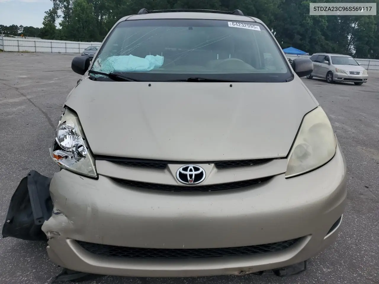 2006 Toyota Sienna Ce VIN: 5TDZA23C96S569117 Lot: 64232995
