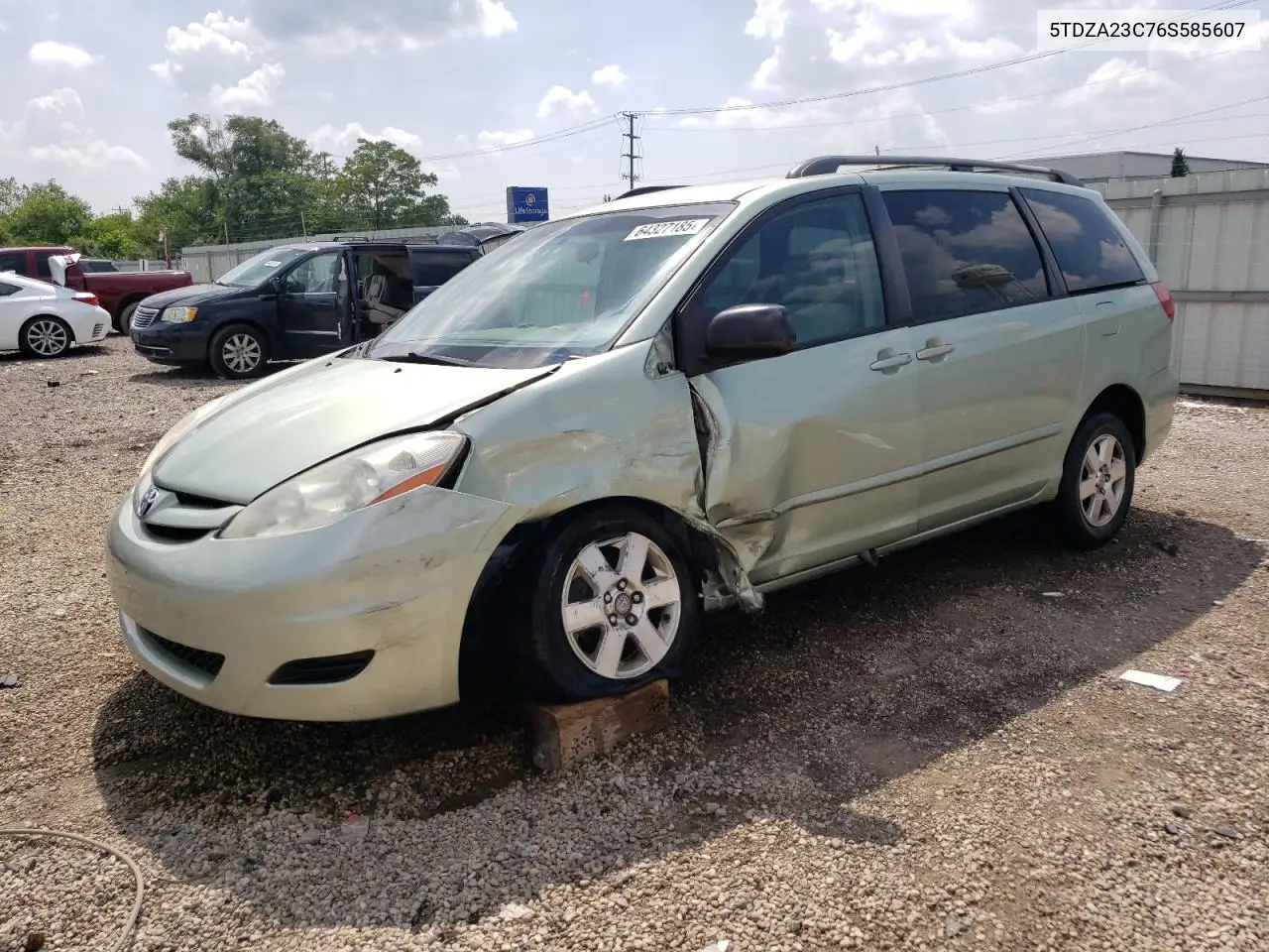 2006 Toyota Sienna Ce VIN: 5TDZA23C76S585607 Lot: 64327185