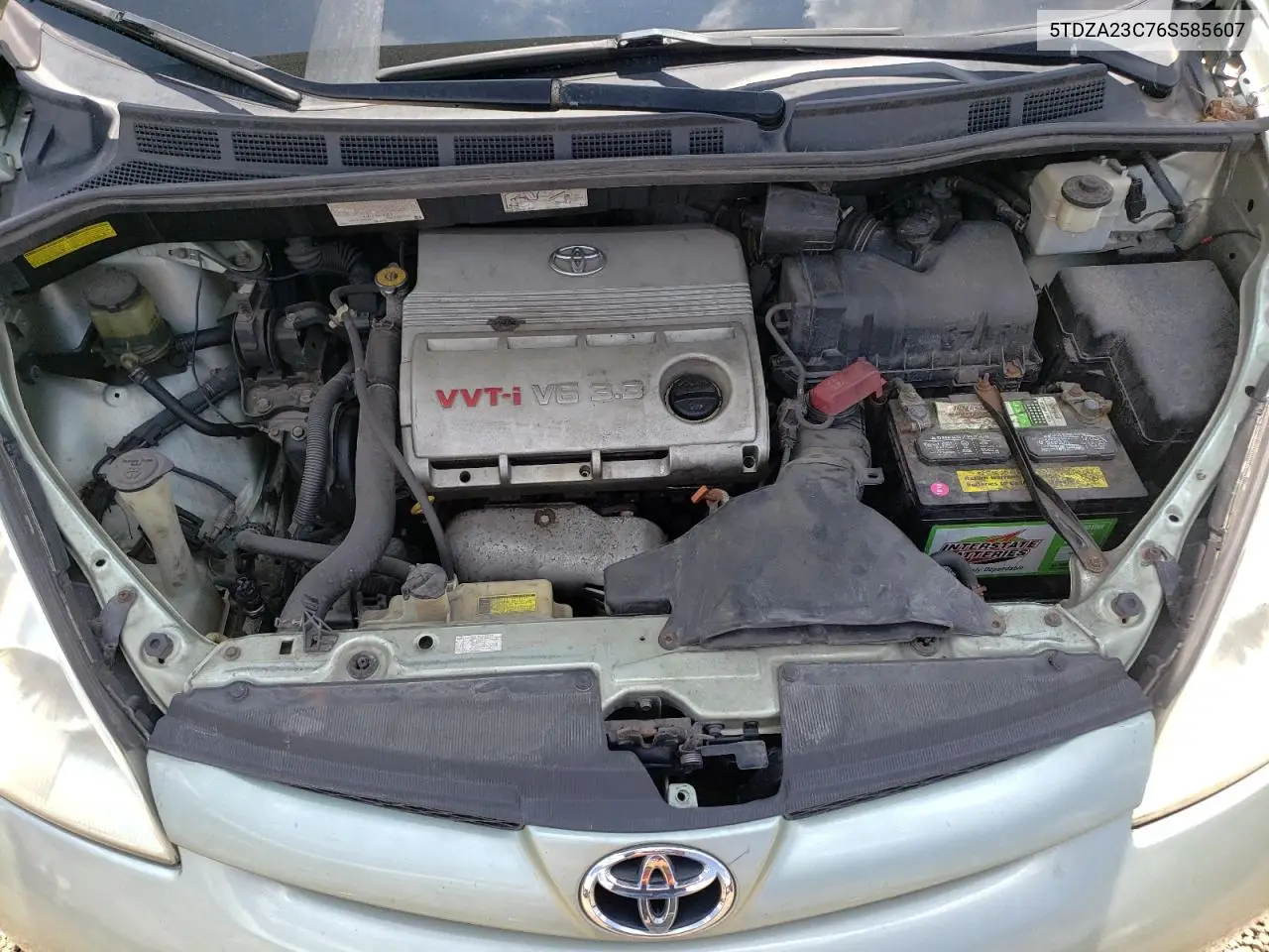2006 Toyota Sienna Ce VIN: 5TDZA23C76S585607 Lot: 64327185