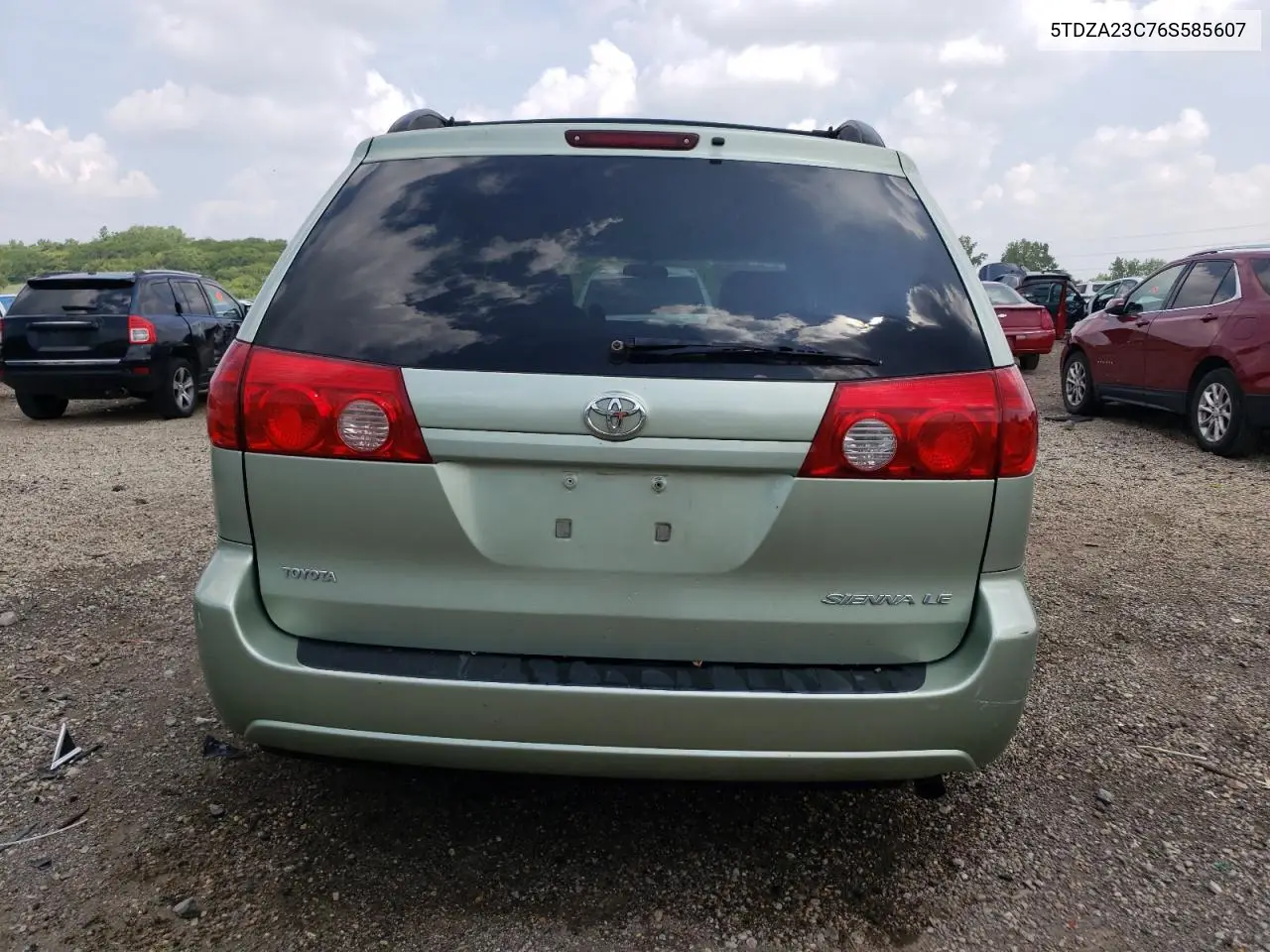 2006 Toyota Sienna Ce VIN: 5TDZA23C76S585607 Lot: 64327185