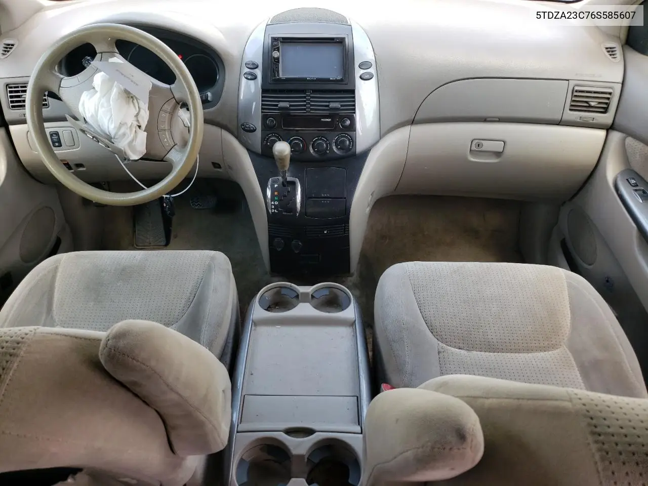 2006 Toyota Sienna Ce VIN: 5TDZA23C76S585607 Lot: 64327185