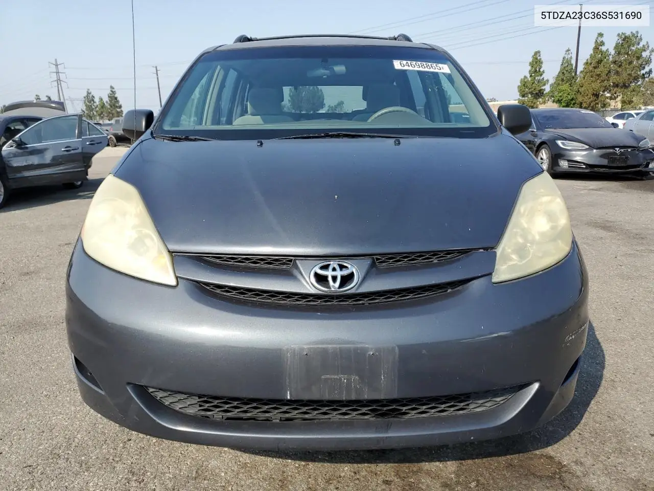 2006 Toyota Sienna Ce VIN: 5TDZA23C36S531690 Lot: 64698865