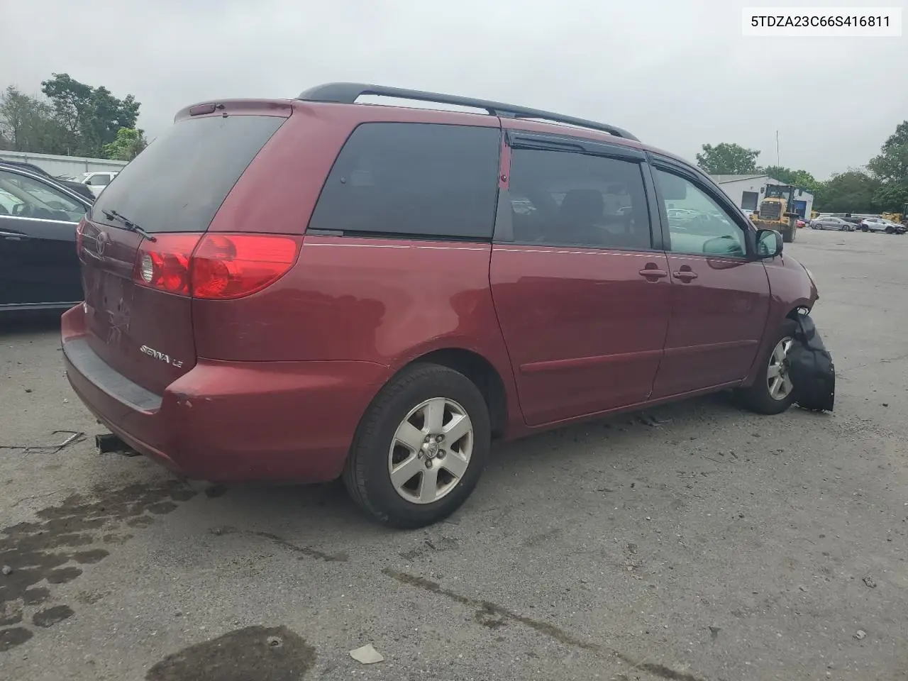 2006 Toyota Sienna Ce VIN: 5TDZA23C66S416811 Lot: 64761955