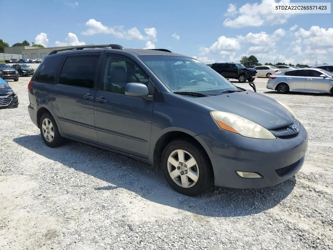 2006 Toyota Sienna Xle VIN: 5TDZA22C26S571423 Lot: 64885395