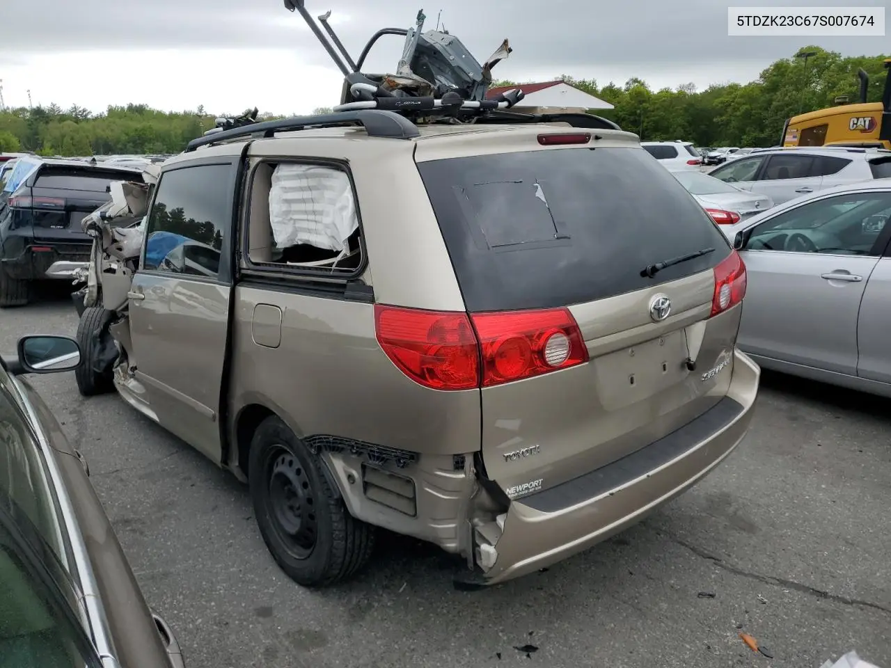 2007 Toyota Sienna Ce VIN: 5TDZK23C67S007674 Lot: 56735255