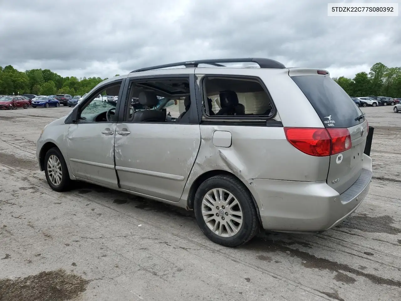 2007 Toyota Sienna Xle VIN: 5TDZK22C77S080392 Lot: 56953755