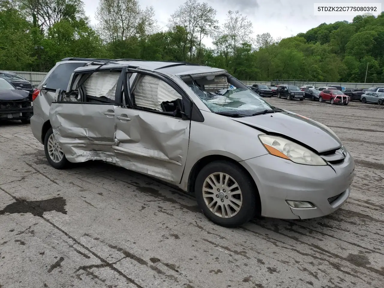2007 Toyota Sienna Xle VIN: 5TDZK22C77S080392 Lot: 56953755