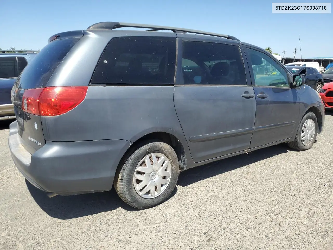 2007 Toyota Sienna Ce VIN: 5TDZK23C17S038718 Lot: 57179015