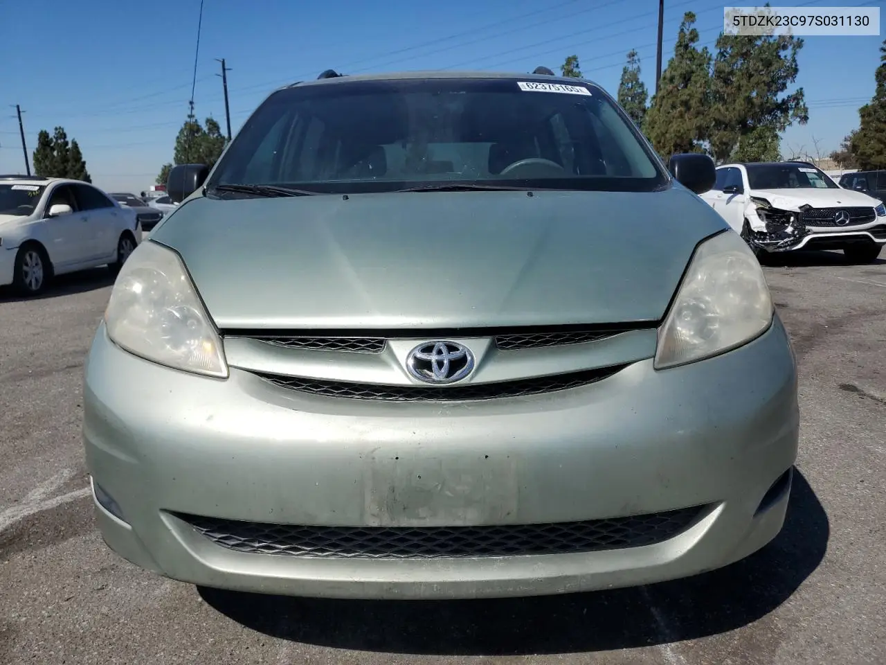 2007 Toyota Sienna Ce VIN: 5TDZK23C97S031130 Lot: 62375165