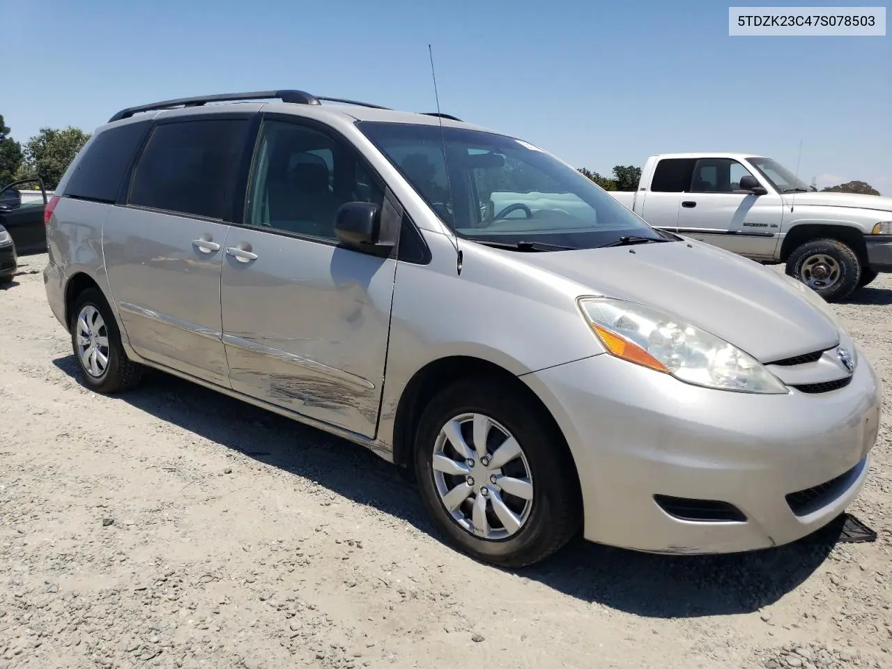 2007 Toyota Sienna Ce VIN: 5TDZK23C47S078503 Lot: 62513325
