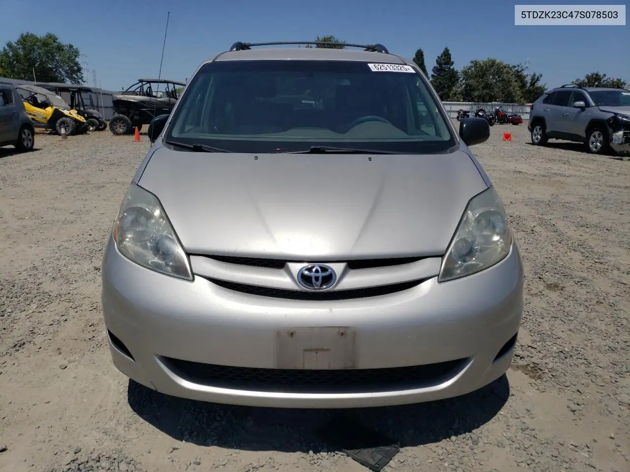 2007 Toyota Sienna Ce VIN: 5TDZK23C47S078503 Lot: 62513325