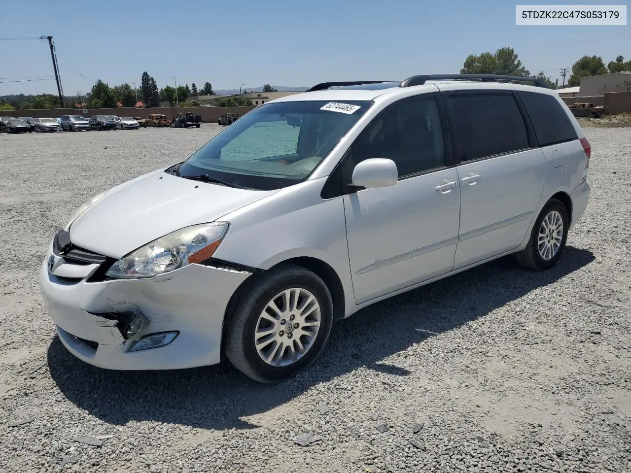 2007 Toyota Sienna Xle VIN: 5TDZK22C47S053179 Lot: 62744465