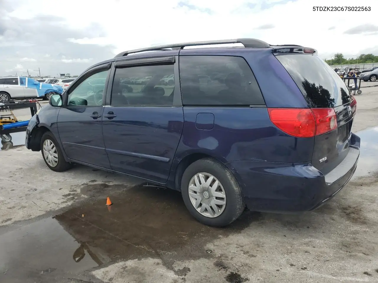 2007 Toyota Sienna Ce VIN: 5TDZK23C67S022563 Lot: 62783555