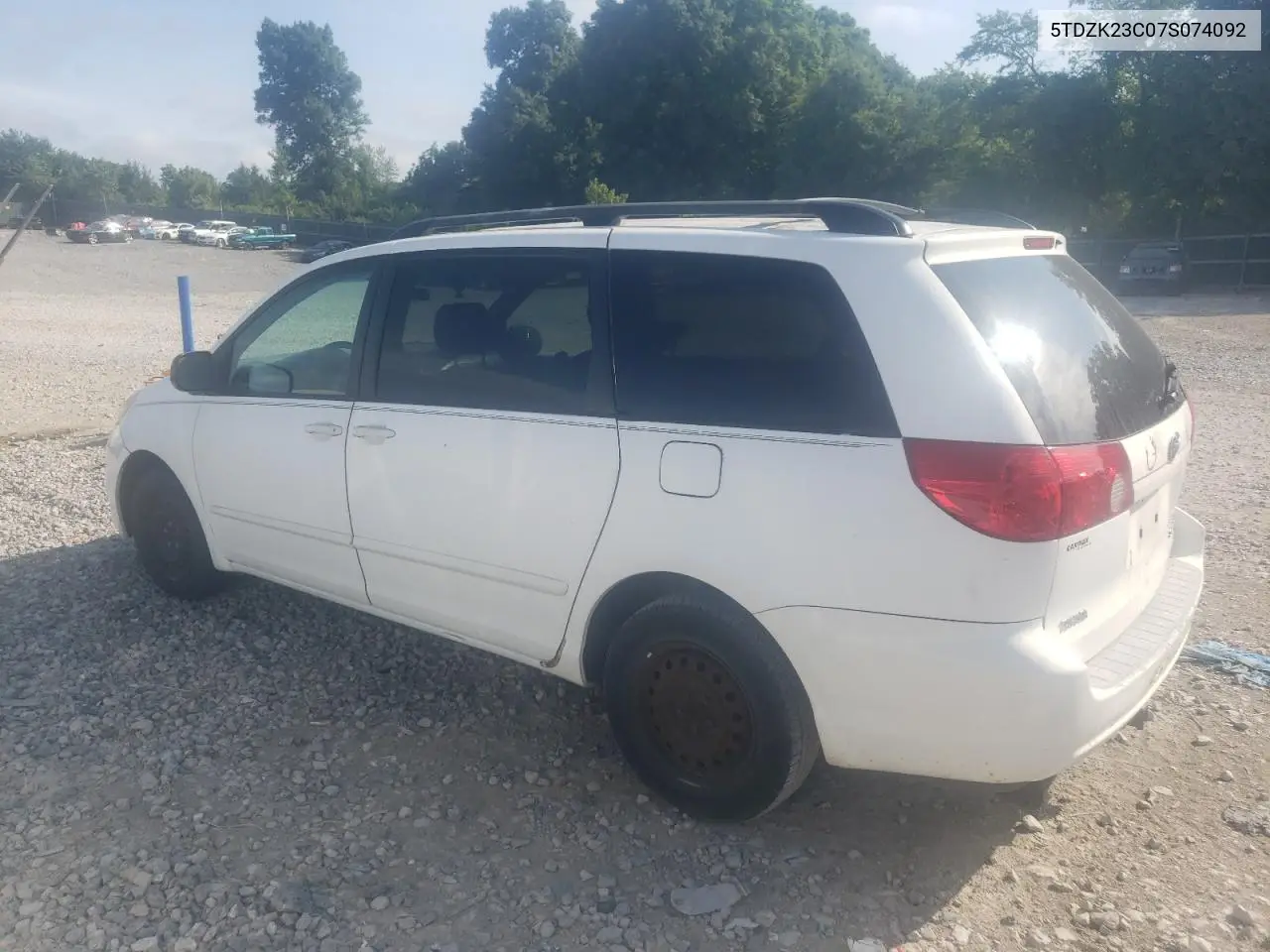 2007 Toyota Sienna Ce VIN: 5TDZK23C07S074092 Lot: 62870795