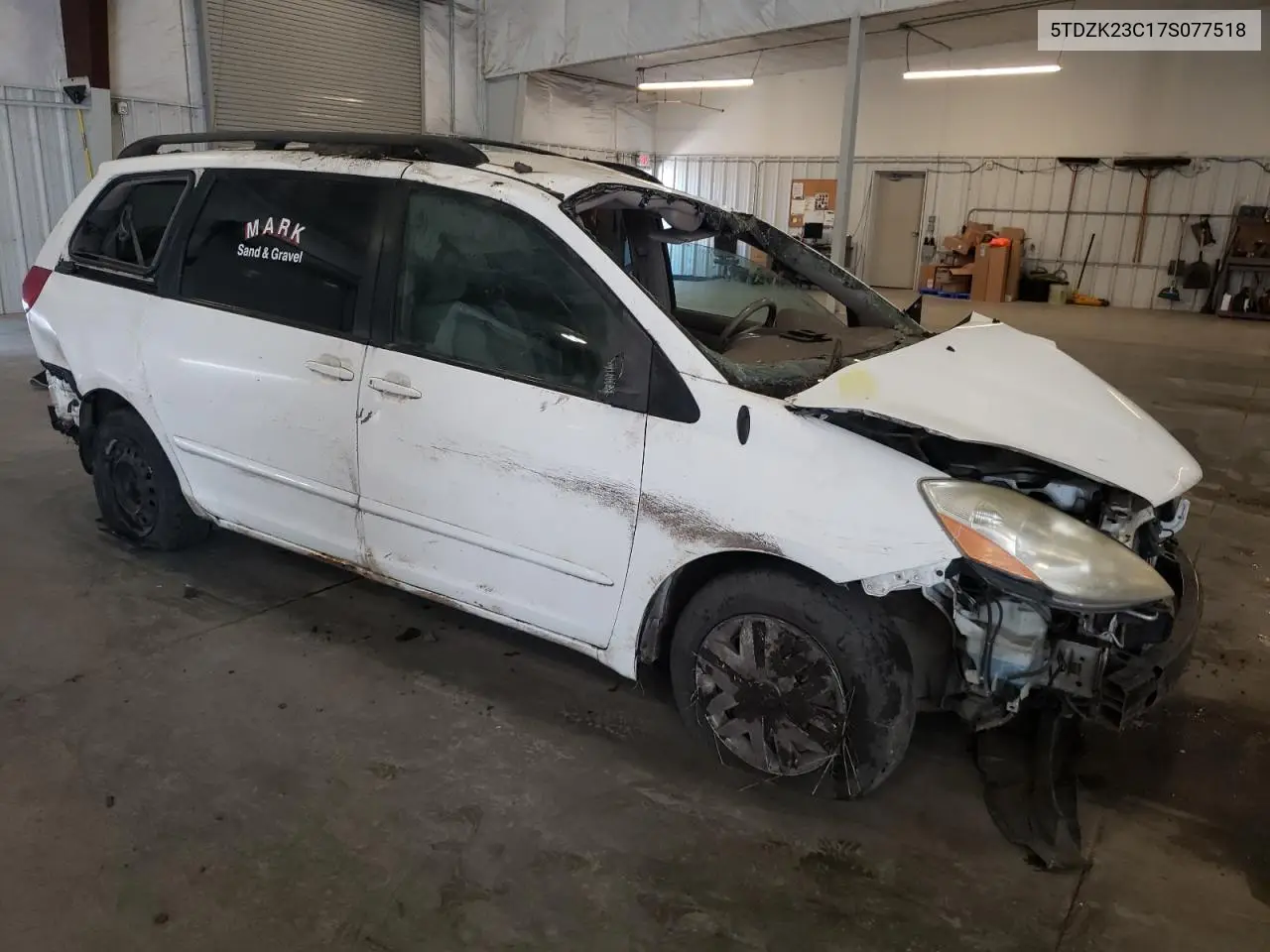 2007 Toyota Sienna Ce VIN: 5TDZK23C17S077518 Lot: 63514625