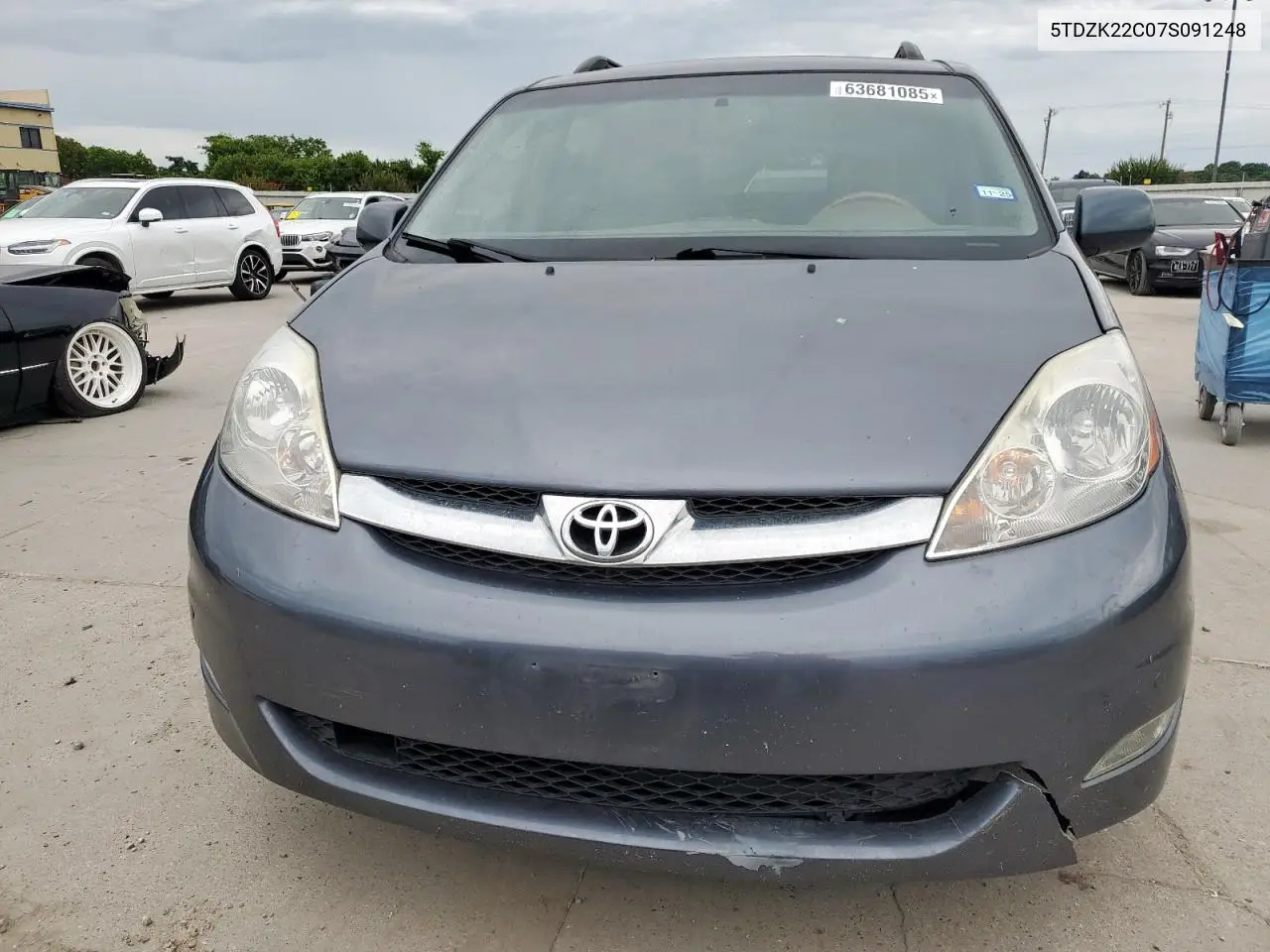 2007 Toyota Sienna Xle VIN: 5TDZK22C07S091248 Lot: 63681085