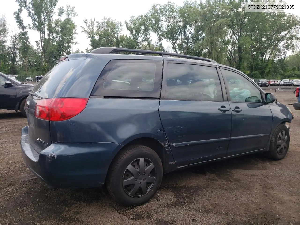 2007 Toyota Sienna Ce VIN: 5TDZK23C77S023835 Lot: 64177985