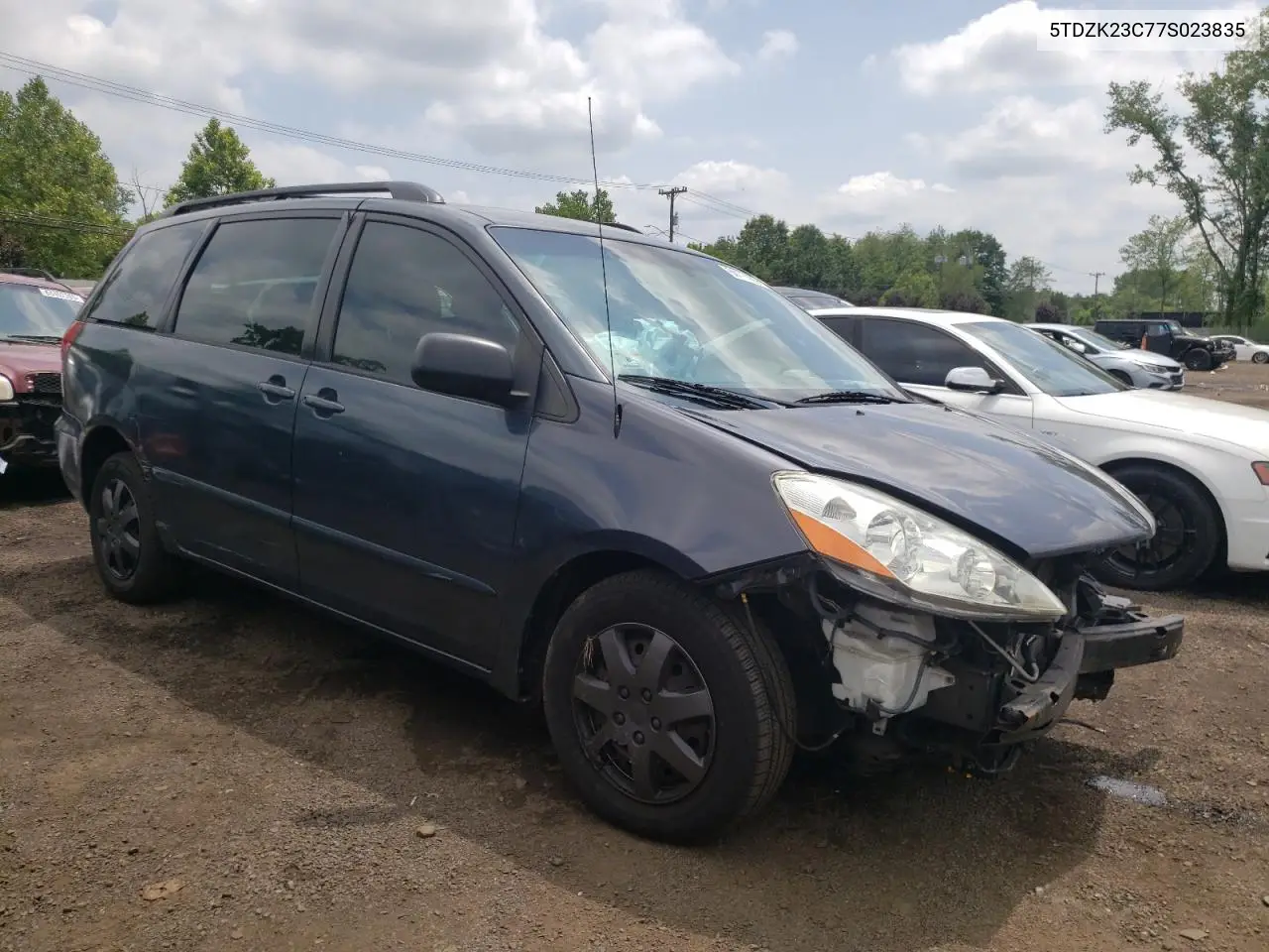 2007 Toyota Sienna Ce VIN: 5TDZK23C77S023835 Lot: 64177985