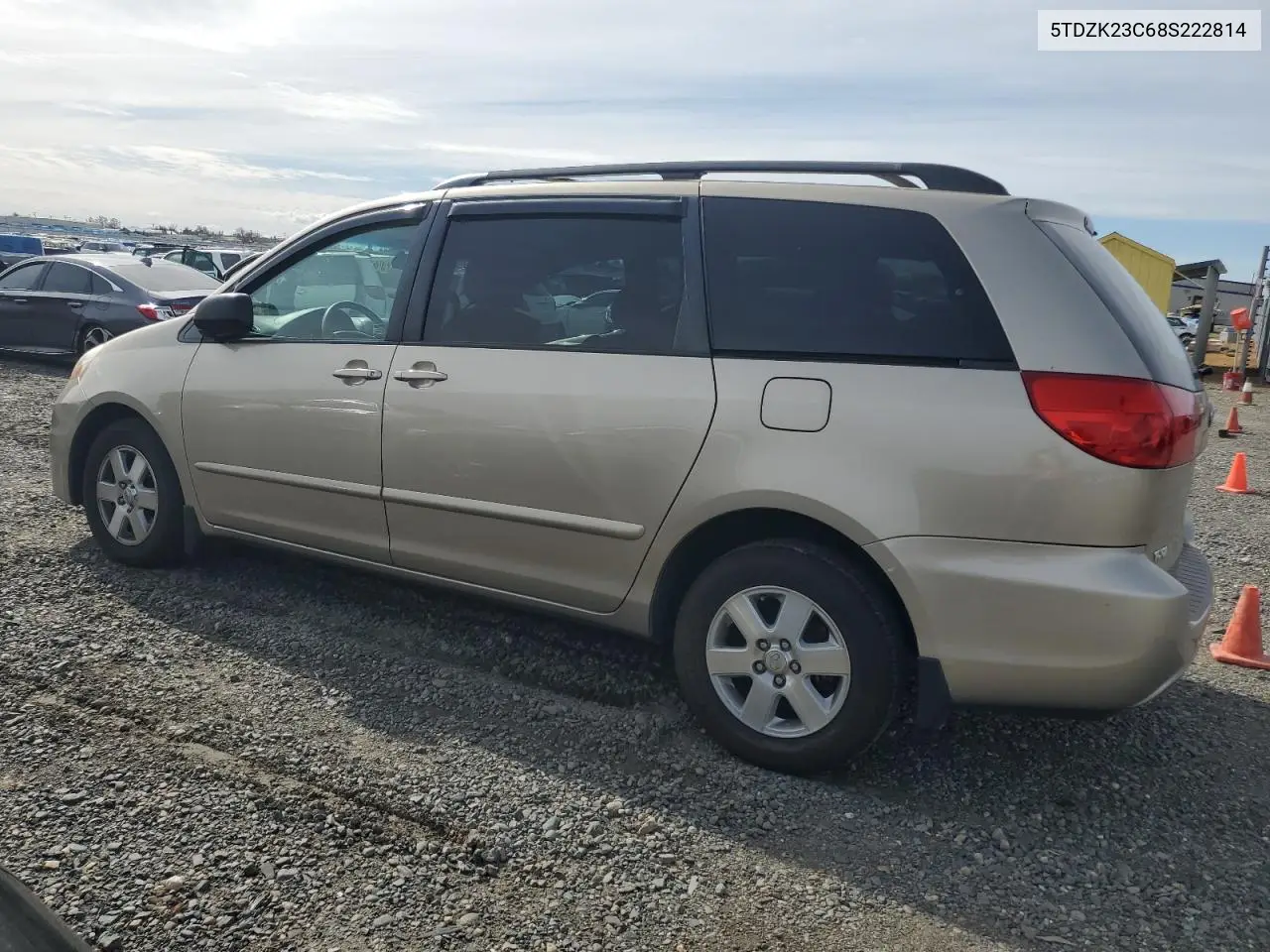 2008 Toyota Sienna Ce VIN: 5TDZK23C68S222814 Lot: 45740405