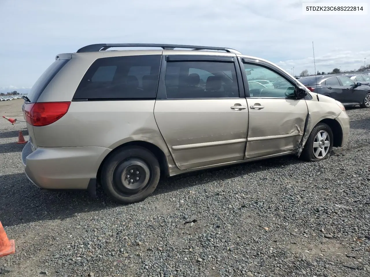 2008 Toyota Sienna Ce VIN: 5TDZK23C68S222814 Lot: 45740405
