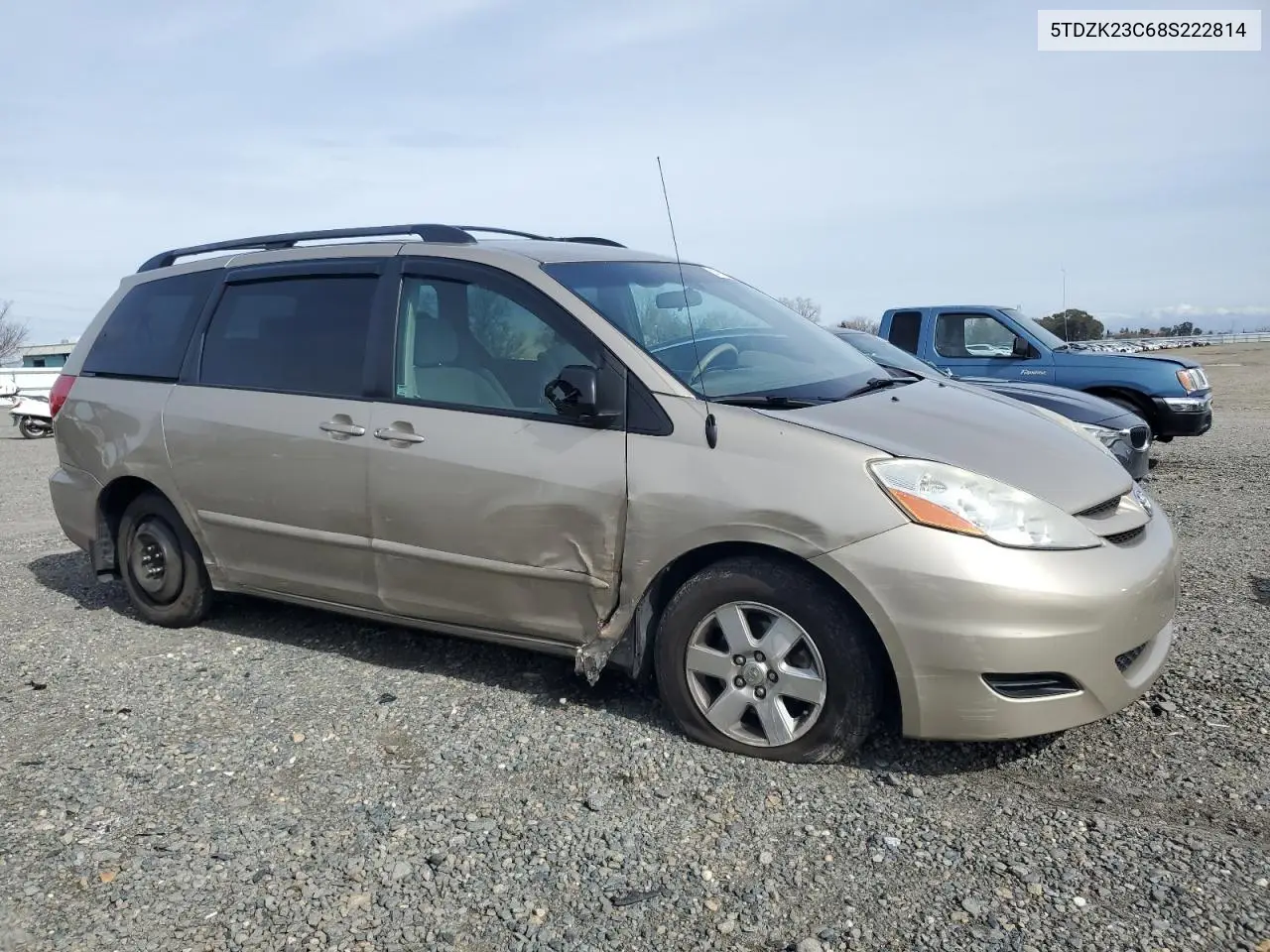 2008 Toyota Sienna Ce VIN: 5TDZK23C68S222814 Lot: 45740405