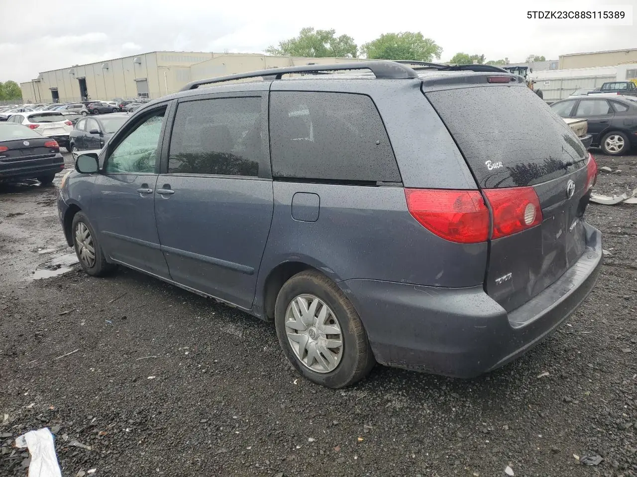2008 Toyota Sienna Ce VIN: 5TDZK23C88S115389 Lot: 55839035