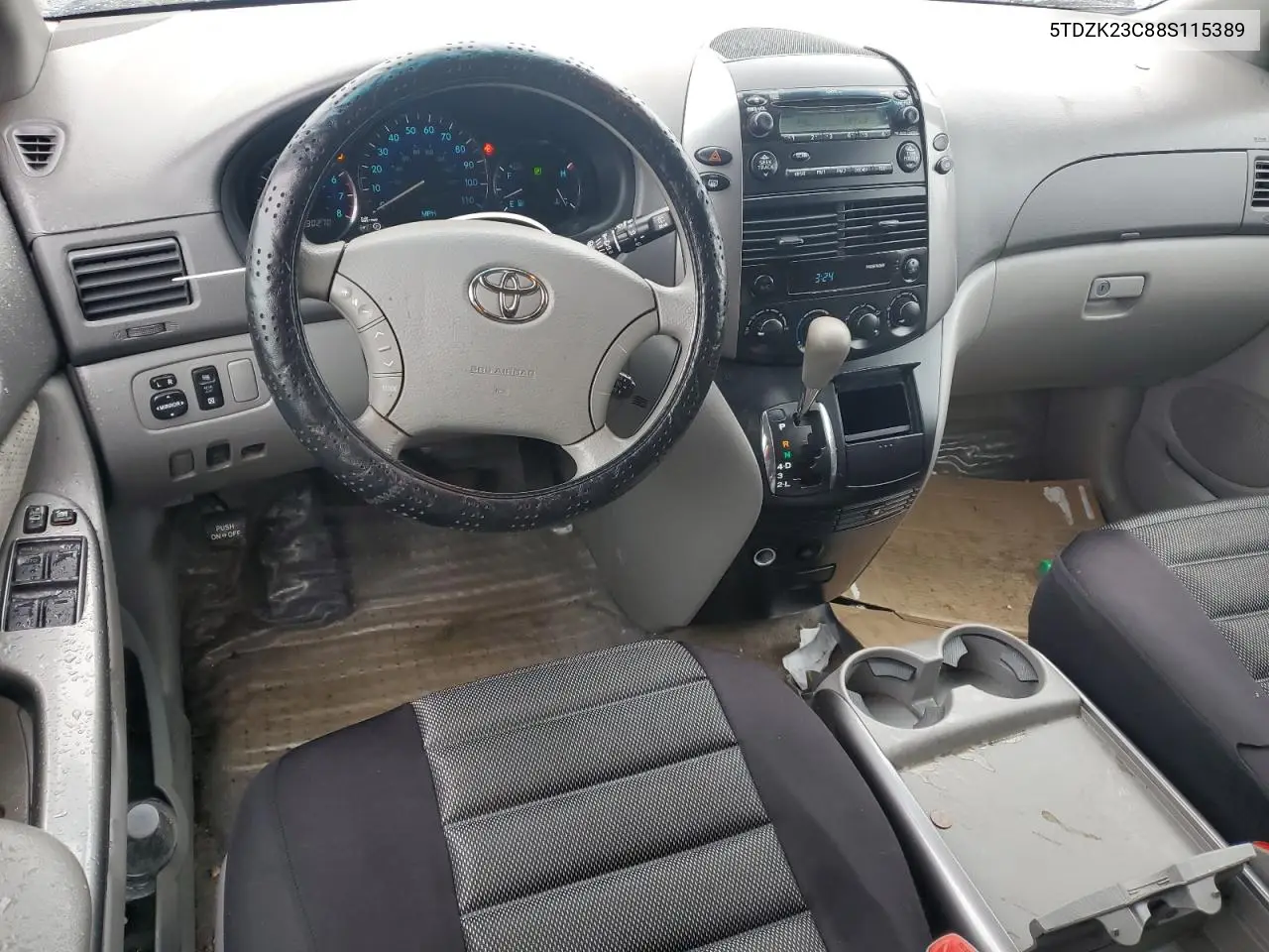 2008 Toyota Sienna Ce VIN: 5TDZK23C88S115389 Lot: 55839035