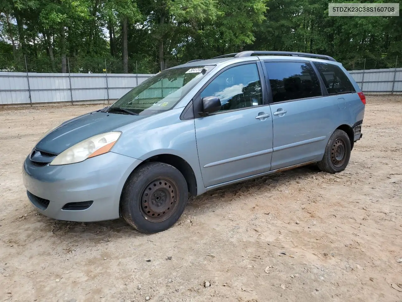 2008 Toyota Sienna Ce VIN: 5TDZK23C38S160708 Lot: 56473435