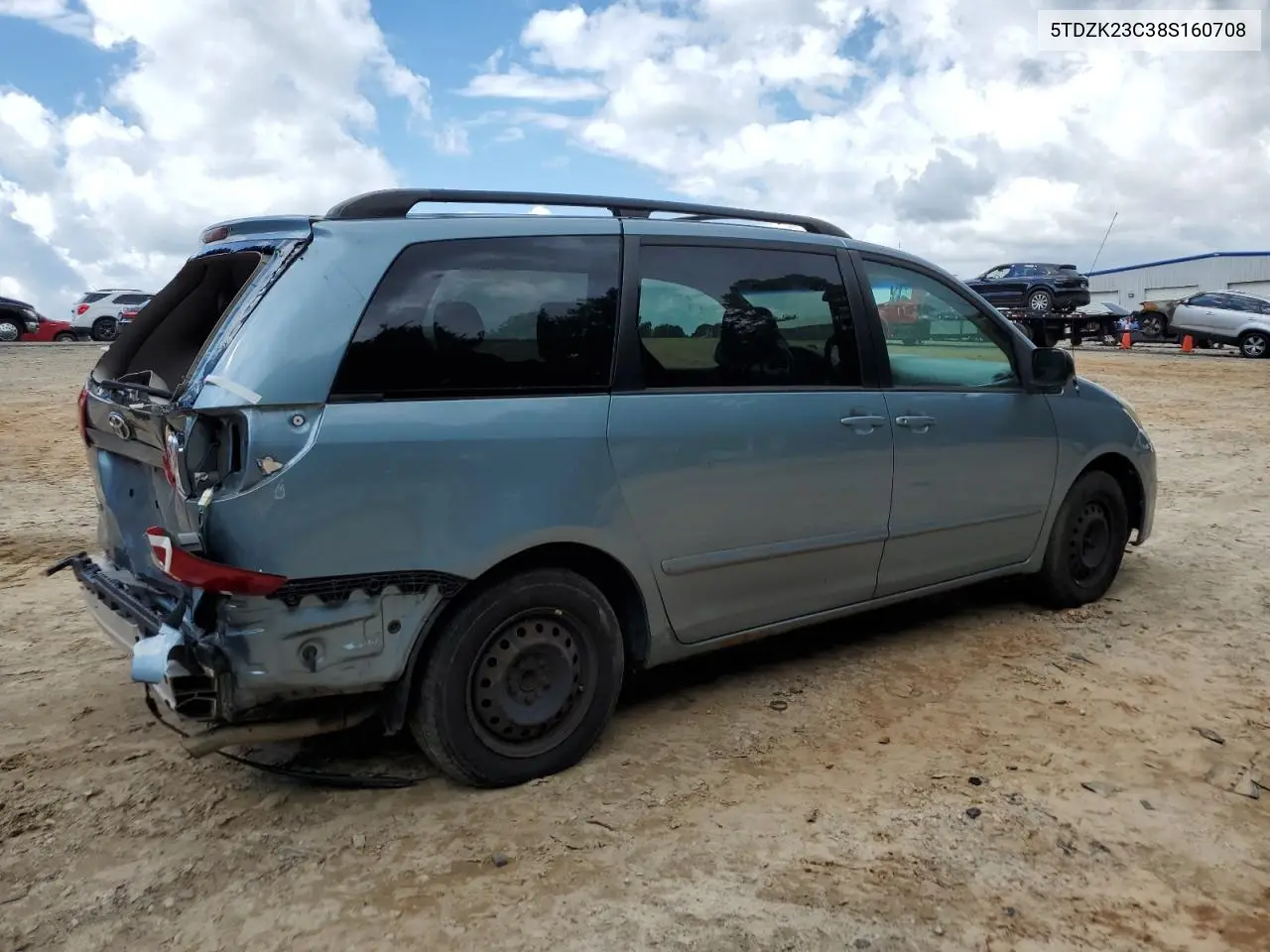 2008 Toyota Sienna Ce VIN: 5TDZK23C38S160708 Lot: 56473435