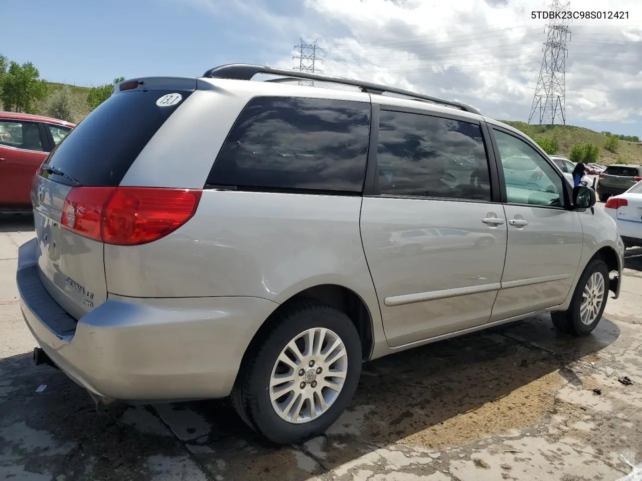 2008 Toyota Sienna Le VIN: 5TDBK23C98S012421 Lot: 57151705