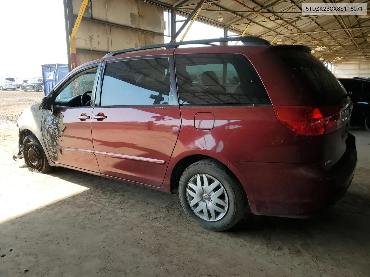 2008 Toyota Sienna Ce VIN: 5TDZK23CX8S115071 Lot: 60485075