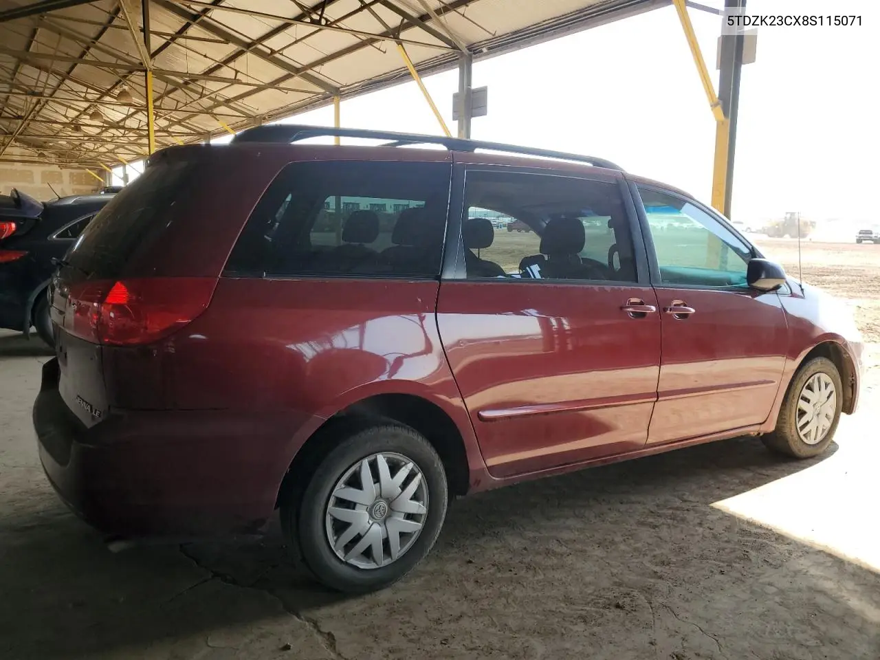 2008 Toyota Sienna Ce VIN: 5TDZK23CX8S115071 Lot: 60485075