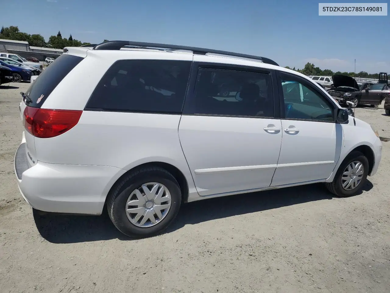 2008 Toyota Sienna Ce VIN: 5TDZK23C78S149081 Lot: 61973295