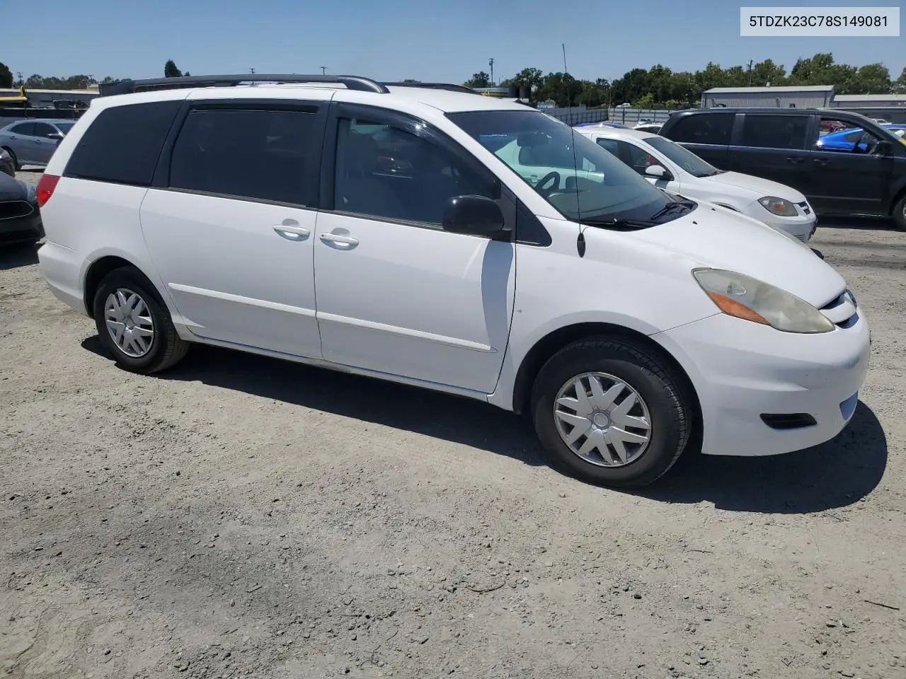 2008 Toyota Sienna Ce VIN: 5TDZK23C78S149081 Lot: 61973295